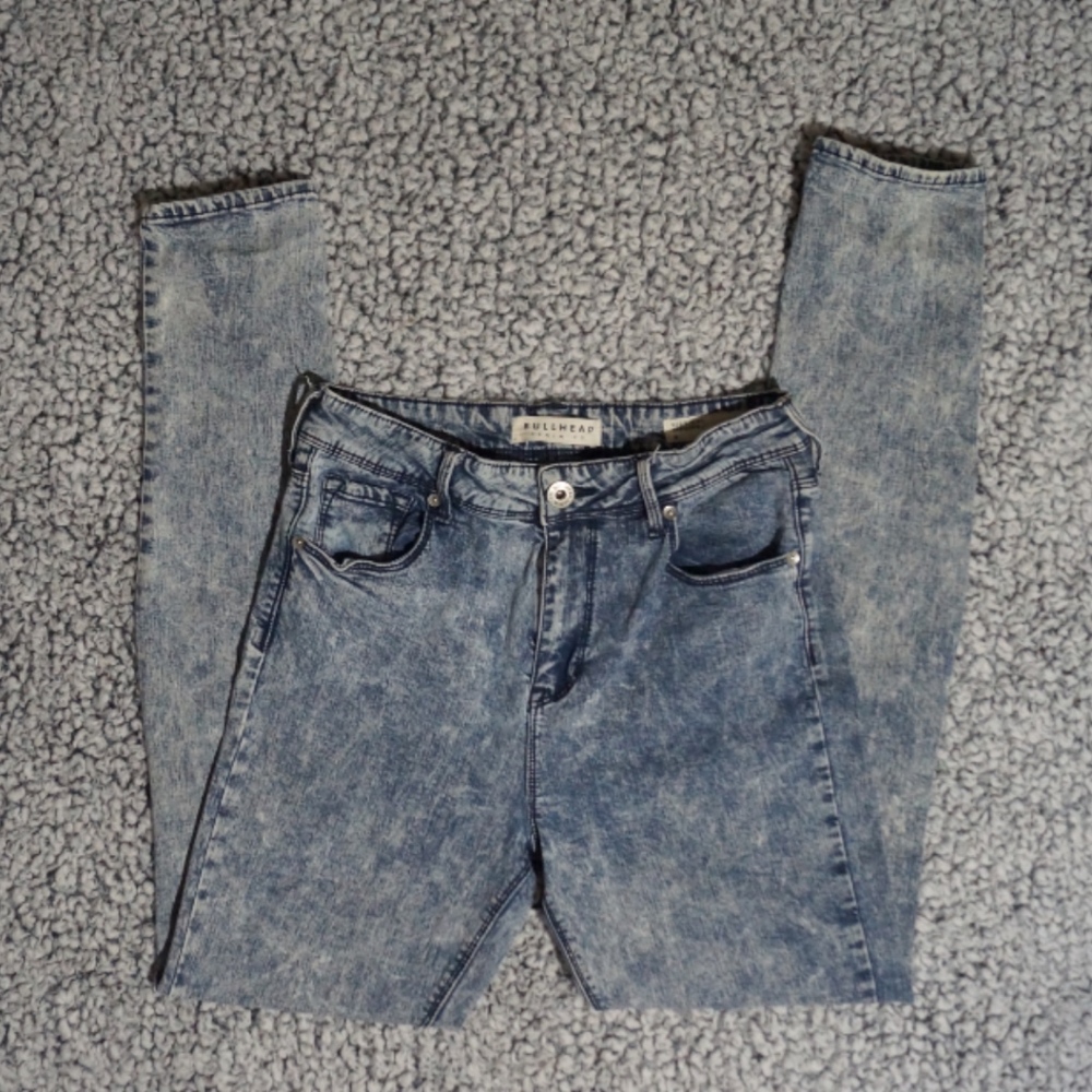 Bullhead Denim Co. Acid Wash High-Rise Jeggings